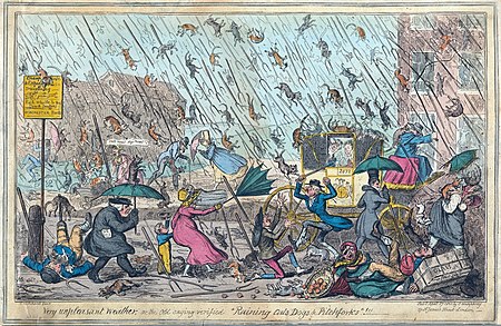 George_Cruikshank raining cats and dogs